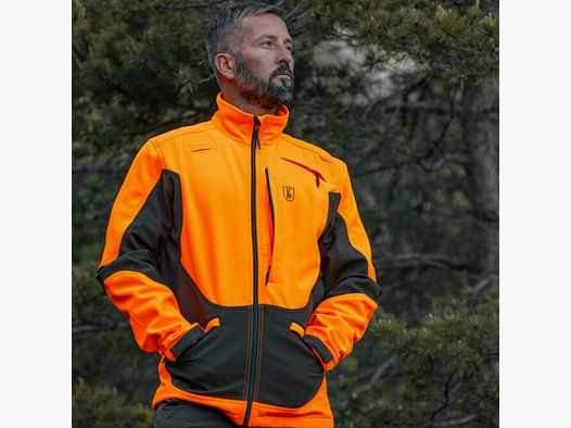 Veste Softshell Rogaland Orange/Vert - Certifiée EPI CAT II