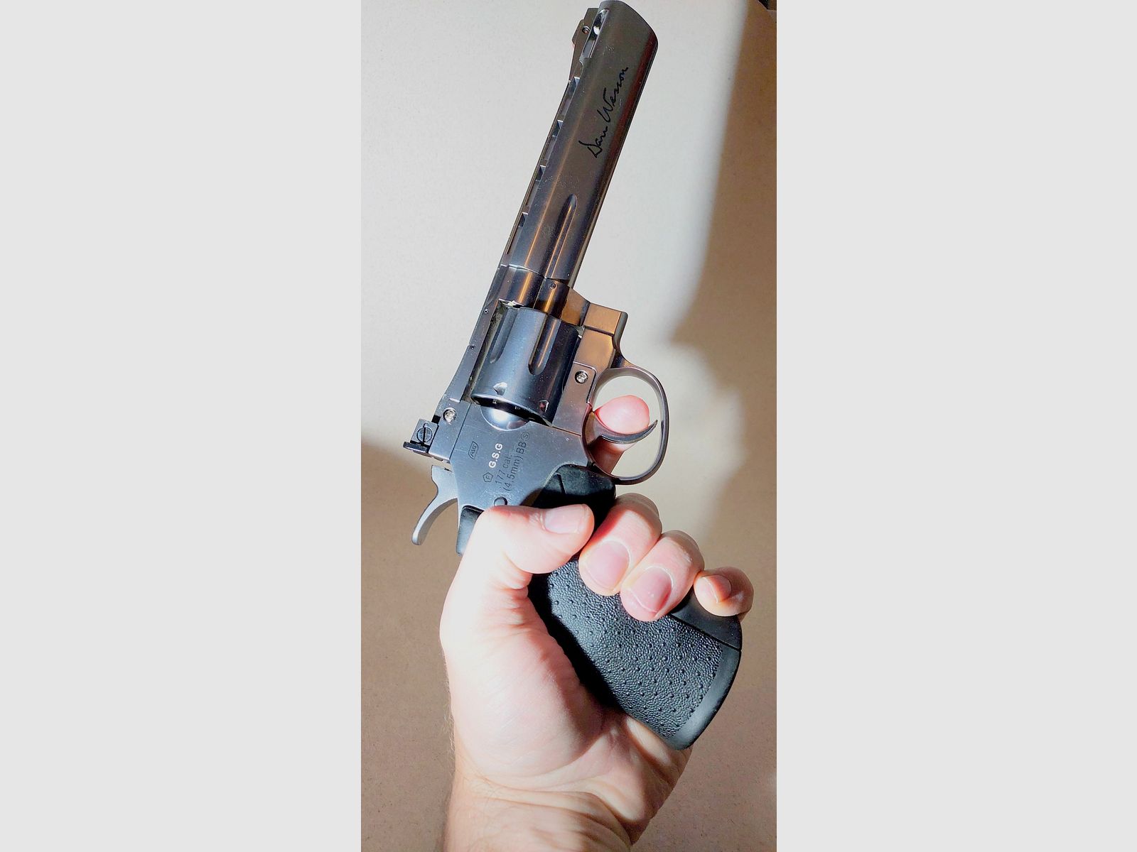 Dan Wesson 6" Revolver 4,5 mm Stahl BB Co2 Silber (P18)