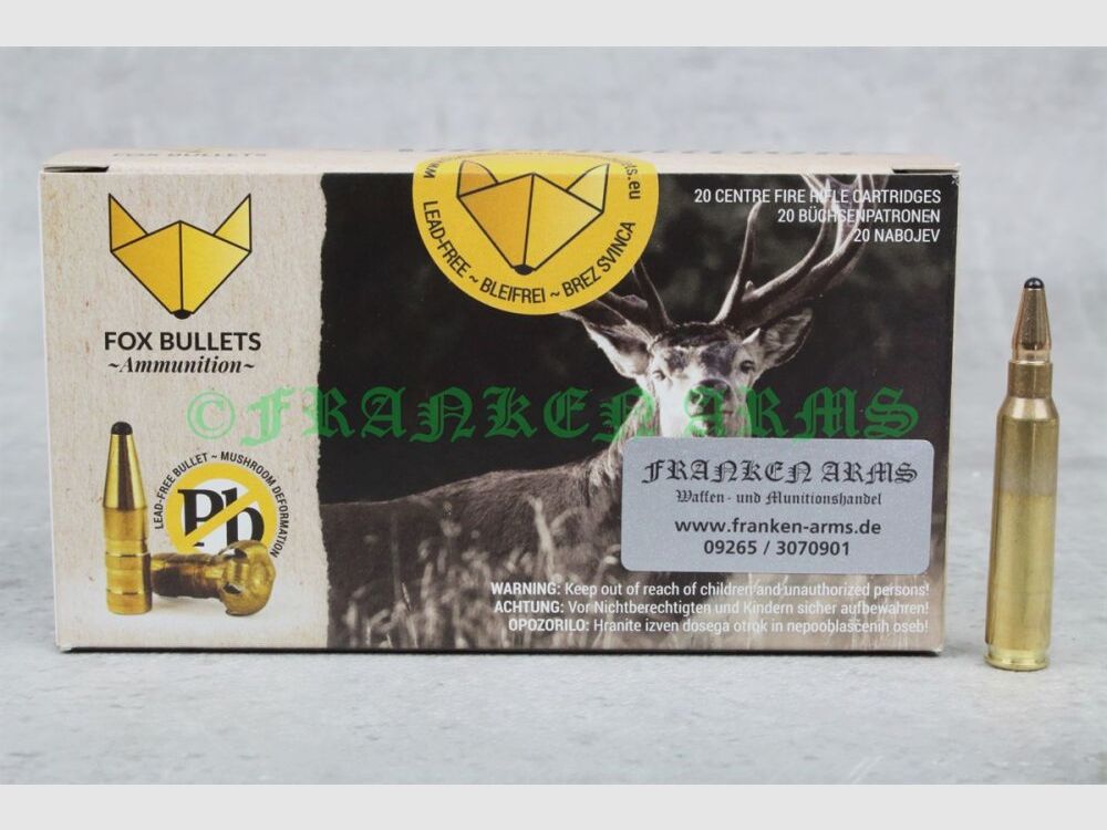 Fox Bullets Classic Hunter .223 Rem. 55gr. 3,6g 20 piezas Precio por cantidad