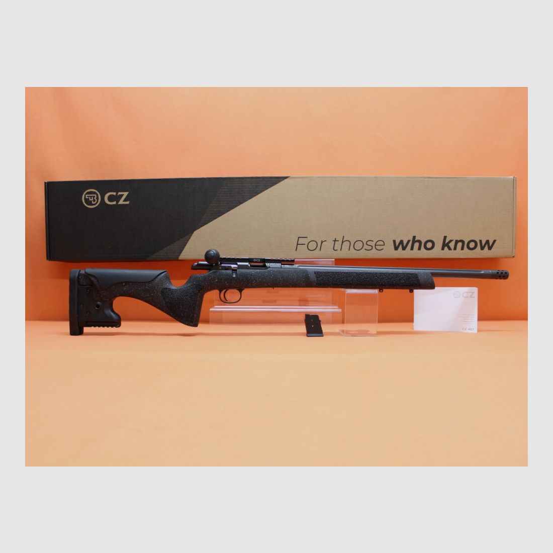 CZUB Rep. Fucile .22lr CZUB CZ457 LRP Nero Precisione a Lunga Distanza 20" Canne Varmint/ Filettatura 1/2-20