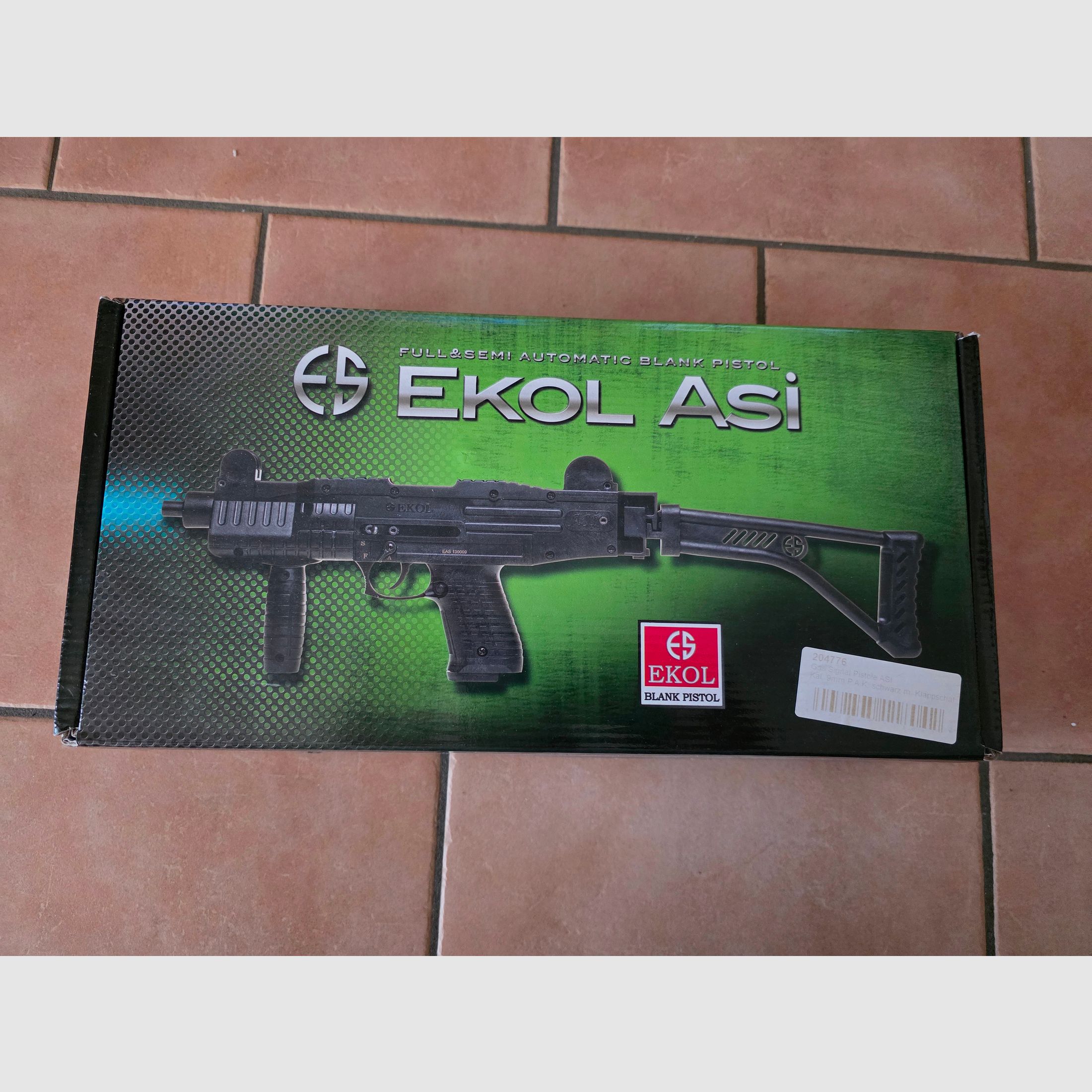 Ekol Asi Pak pistola de máquina 9mm Schreckschuss Gas