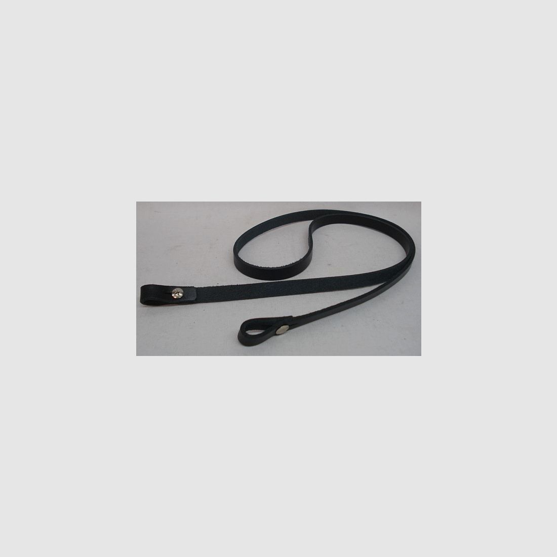 Lederriemen schwarz - 1 m Länge, 1cm breite