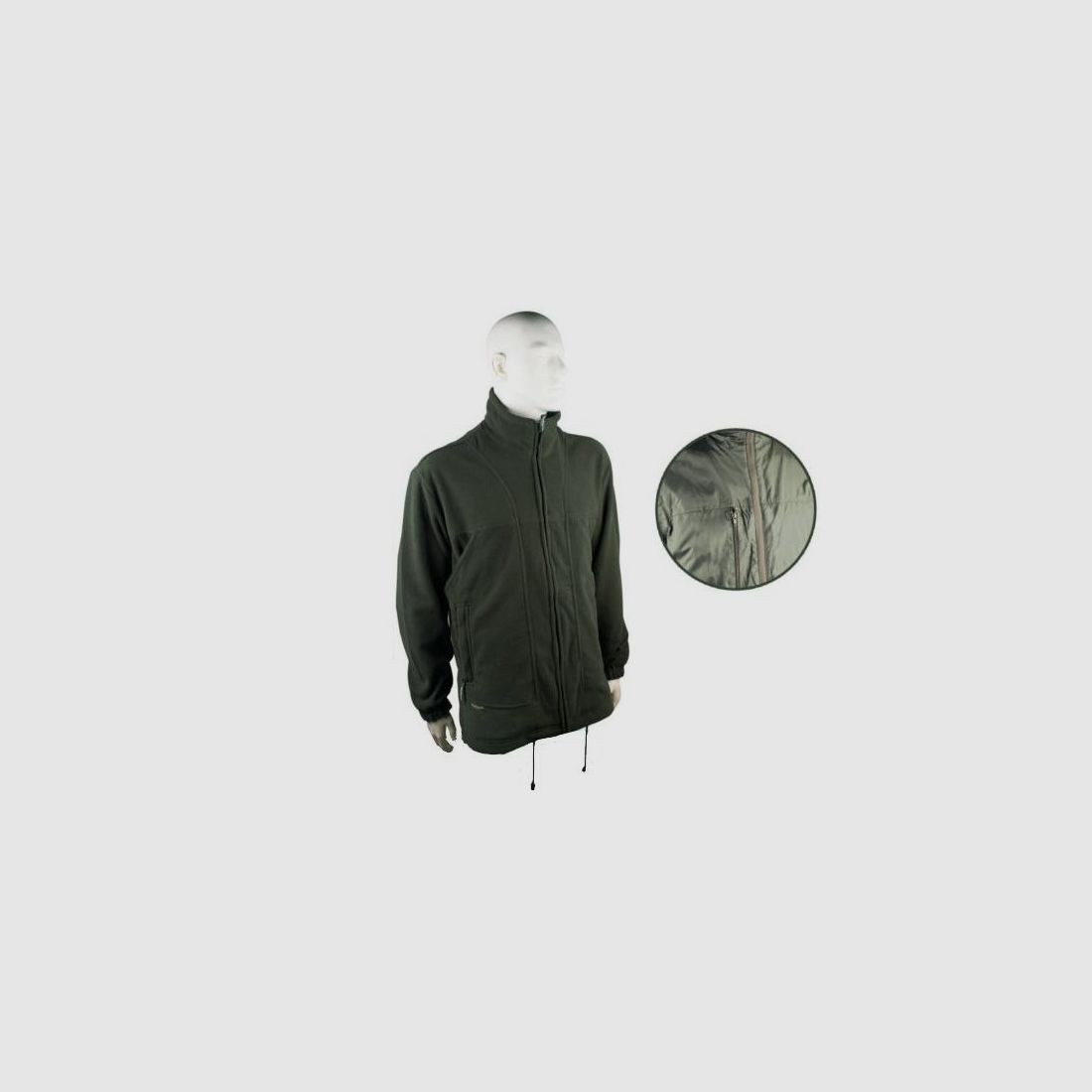 Safari-Sportjacke aus Fleece mit doppeltem Nylon-Innenfutter