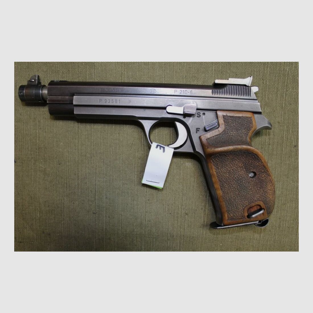 SIG P210-6 mit Wechselläufen .9mmP und Wechselsystem .7,65