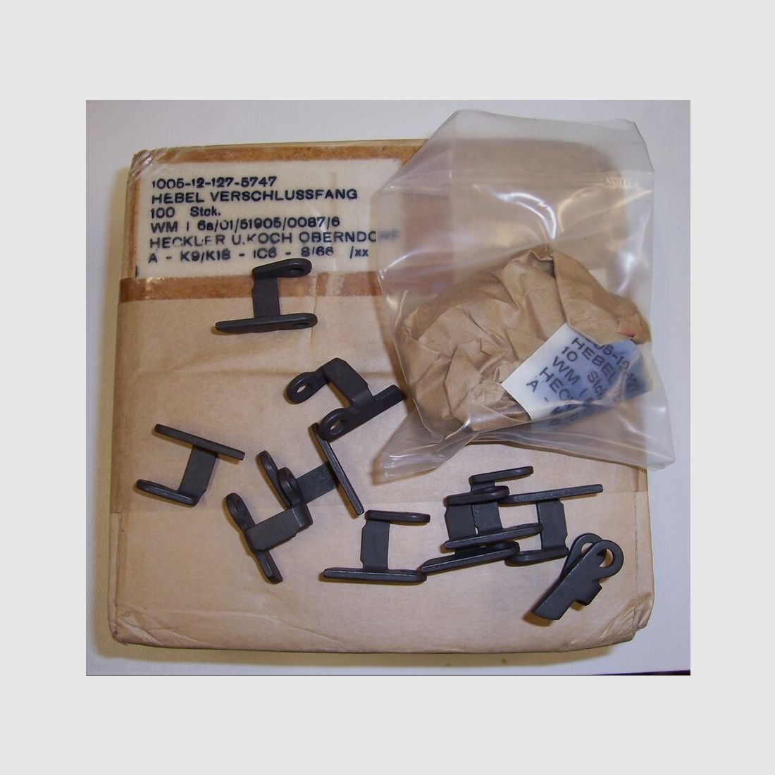 Original Hebel Fangklinke für Verschlussfang H&K G3, Heckler und Koch GmbH Oberndorf a.N.