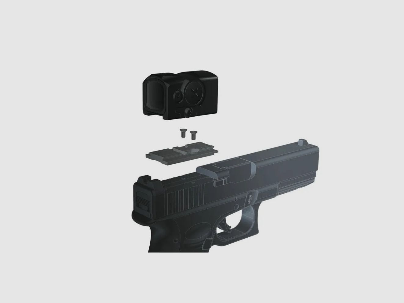 Montagebasis Acro QR abnehmbar für Weaver- und Picatinny-Schienen Höhe 30 mm Aimpoint, Bild 1 von 2