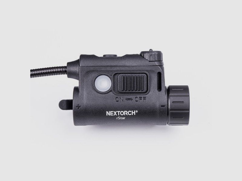 NEXTORCH rStar – Lampe Tactique pour Casque avec Montage ARC Rail, Blanc / Rouge / Vert / IR + IFF