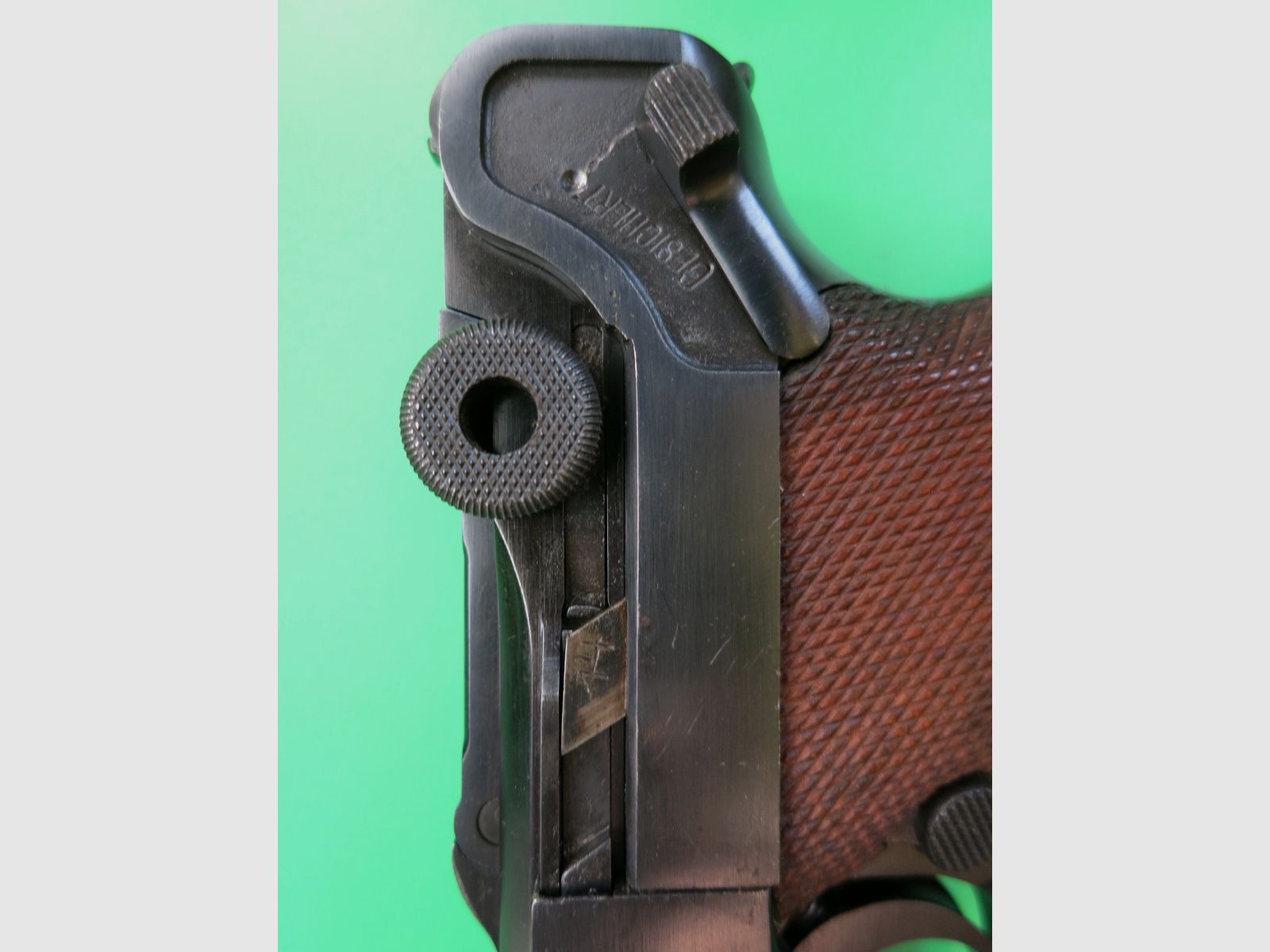 Mauser Oberndorf 42 byf 1937, Pistole 08 P08, 9 mm Luger, WaA, überarbeitet!     #78