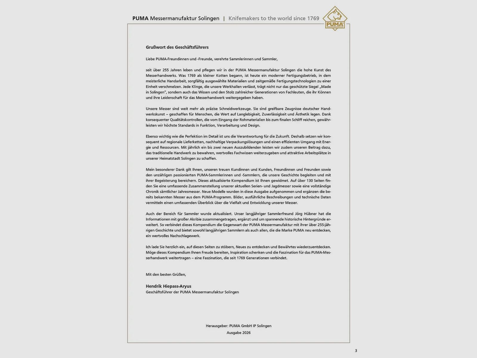 PUMA-Werk Sammlerhandbuch 2026, Bild 2 von 4