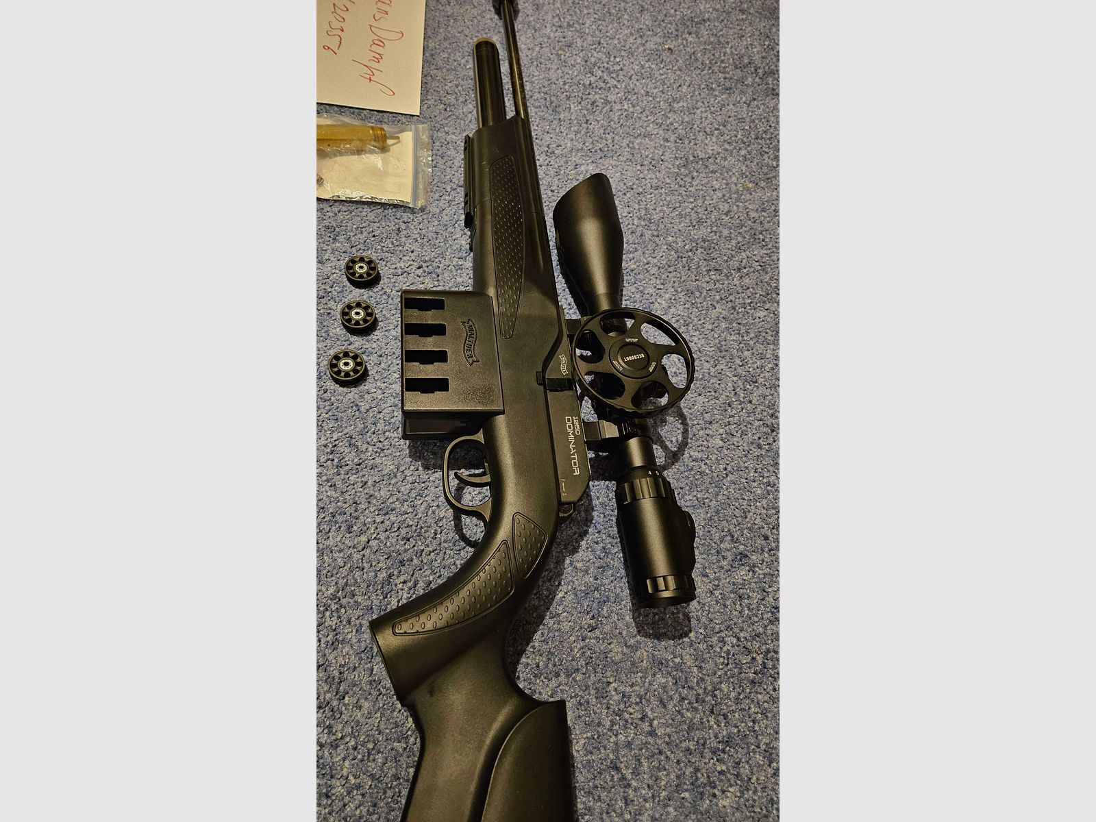 Set di fucile ad aria compressa Walther Dominator 1250FT per il tiro di campagna