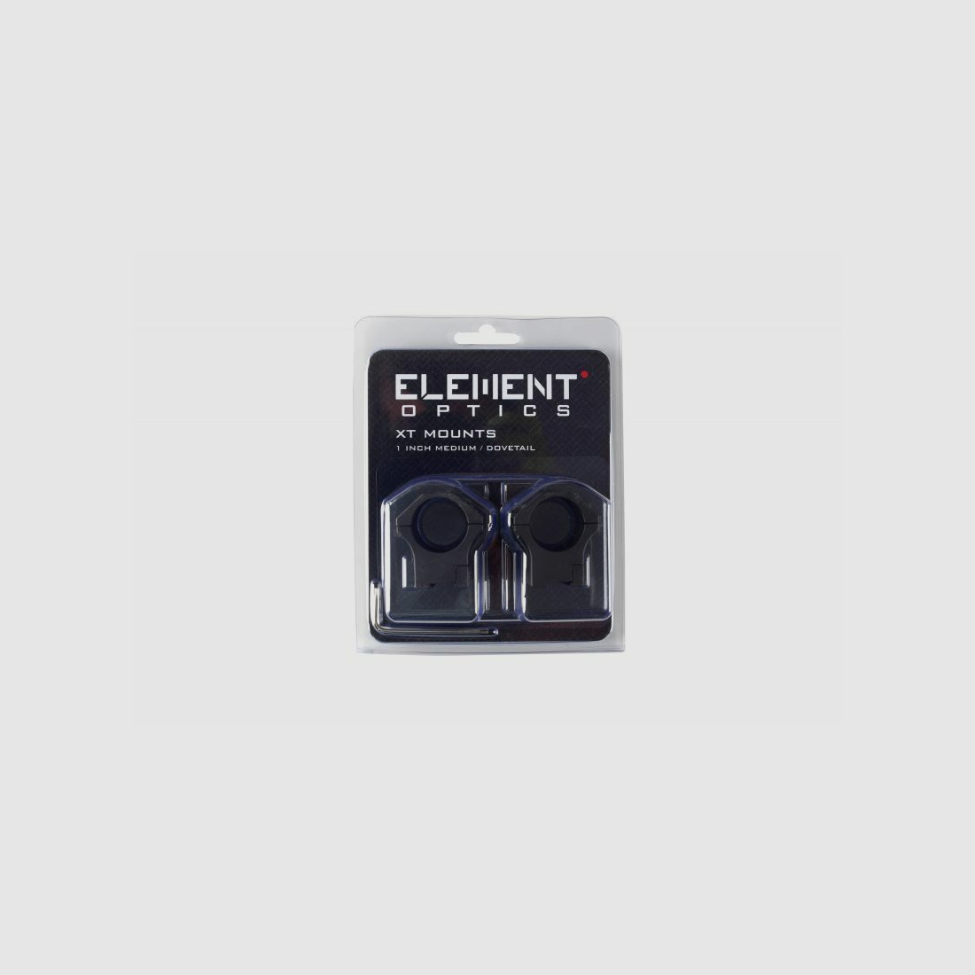 Element Optics XT anelli di montaggio guida prismatico | 1'' | medio