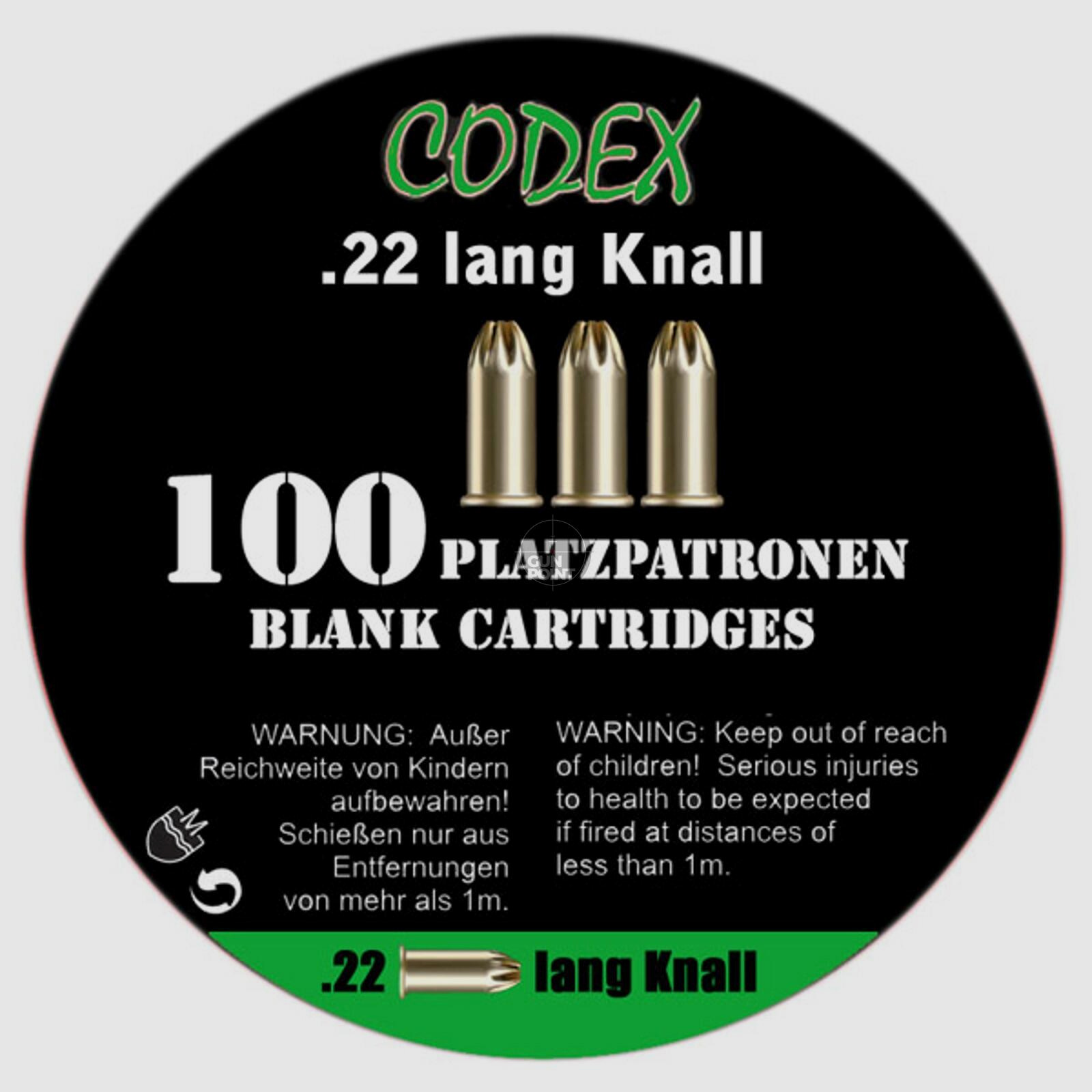 CODEX - Platzpatronen .22 Knall - 100 Stck