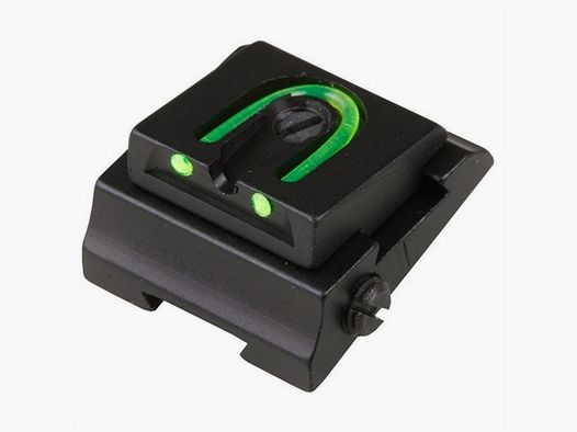 WILLIAMS GUN SIGHT RIFLE ADJUSTABLE FIBER OPTIC 1/4″ WGOS REAR SIGHT GREEN