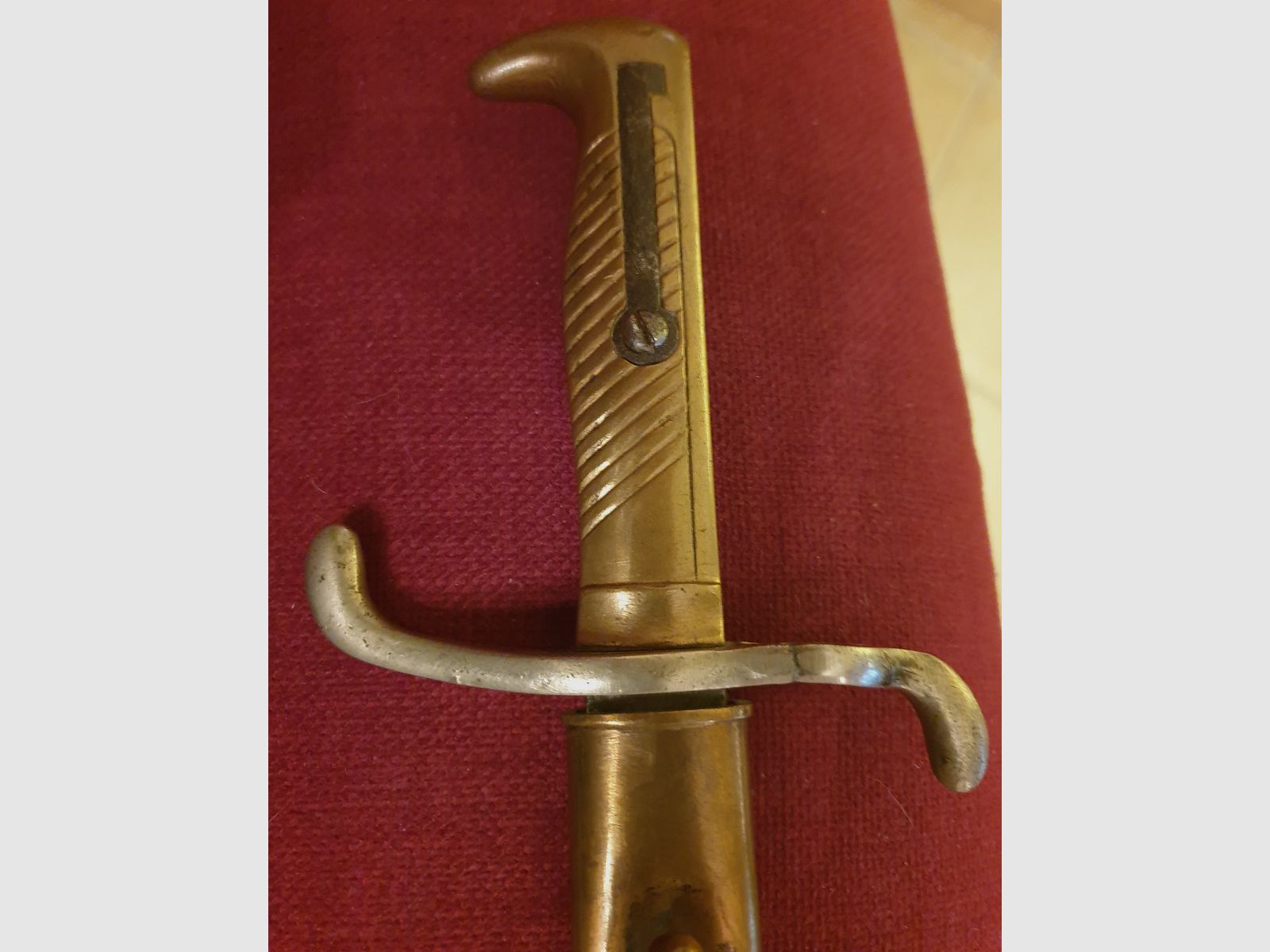 Baïonnette M 1871 complète avec étui en cuir