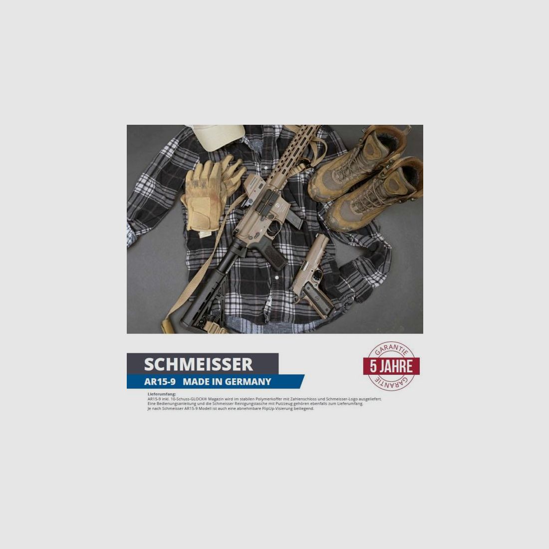 SCHMEISSER Selbstladebüchse Mod. AR15-9 M5FL -16,75 9mmLuger