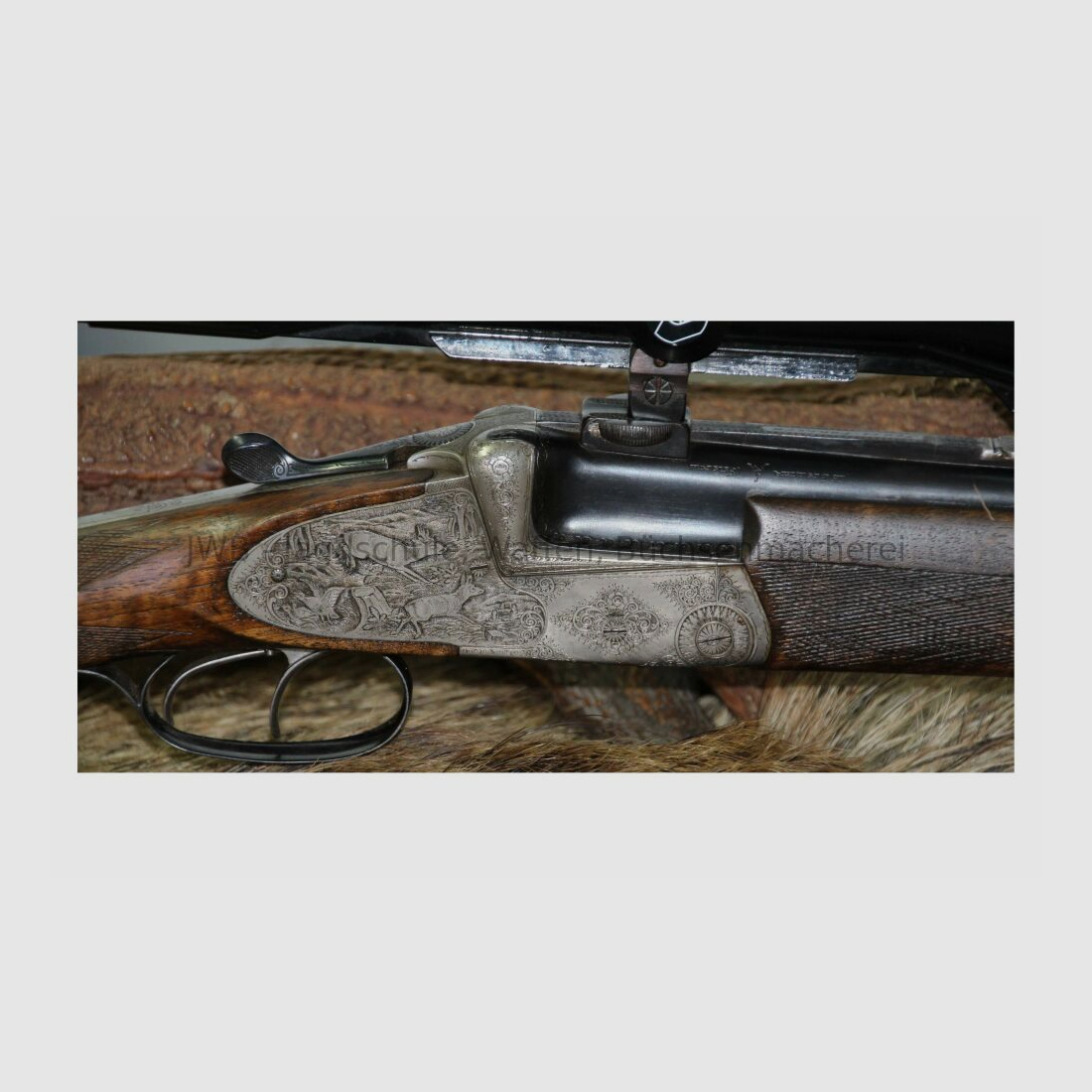 Sodia Bockbüchsflinte mit langen Seitenplatten 16/70;7x57R