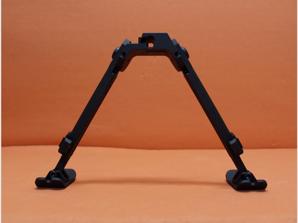 Fortmeier Fortmeier bipod H210 3-P 12:00 height approx. 210 - 260mm aluminum black with height adjustment and feet