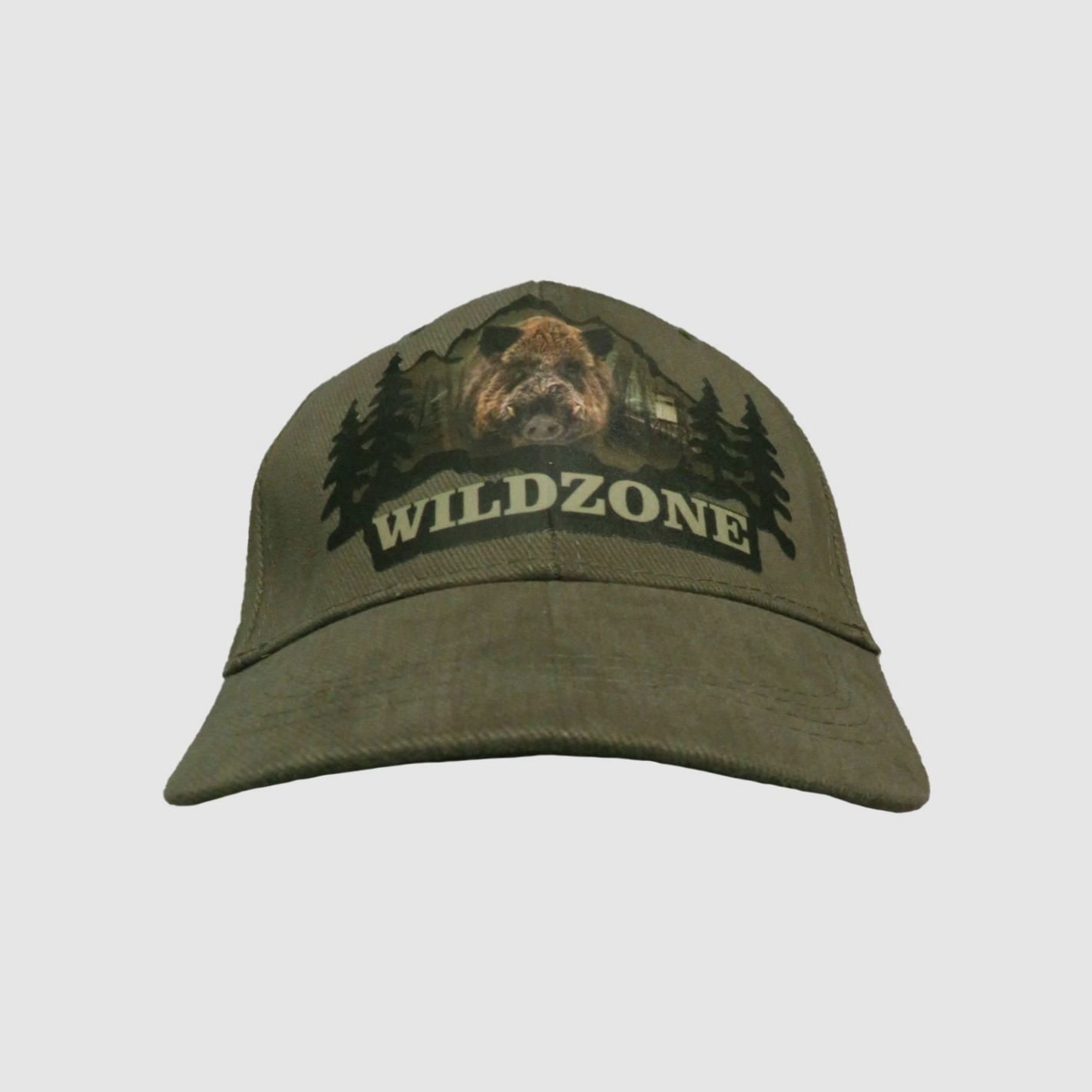 Wild Zone Cap grün mit Wildschweinprint, Bild 1 von 2