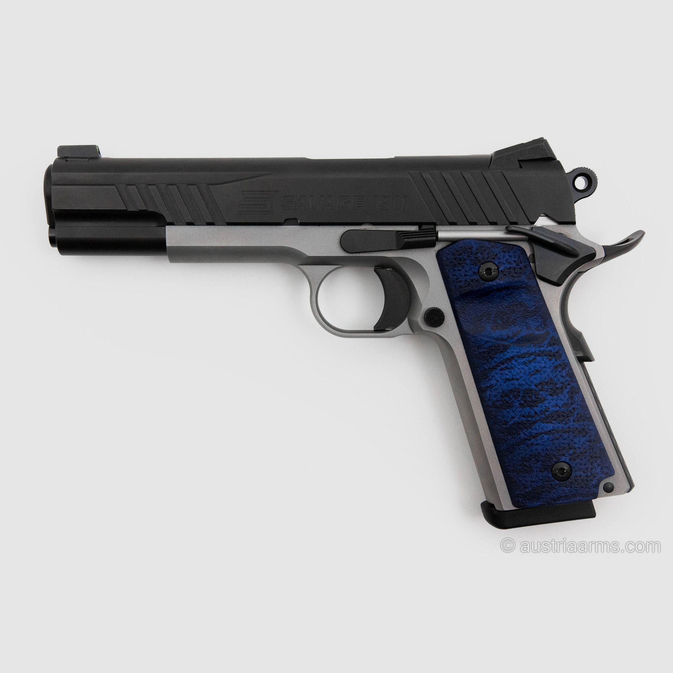 Savage Arms 1911 Govt Style Two Tone, .45 ACP, Custom Blue Tiger, Neuwaffe, Bild 1 von 5