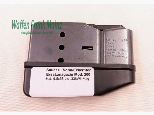 Sauer & Sohn/Eckernförde vervangingsmagazijn Mod. 200 6,5x68 tot .338WinMag