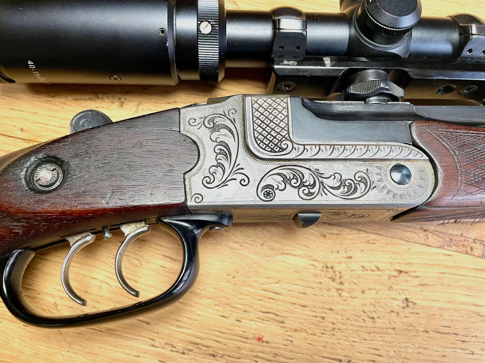 Rifle de cerrojo Zimmermann Z 66 cal. 10,3x60R con visor Luger 1,5-4,5x20