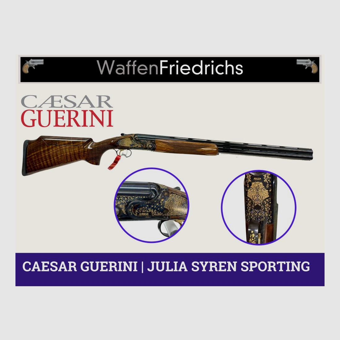 Caesar Guerini JULIA SYREN SPORTING BDF - 71cm - Flinte (nicht nur) für die Dame - Waffen Friedrichs