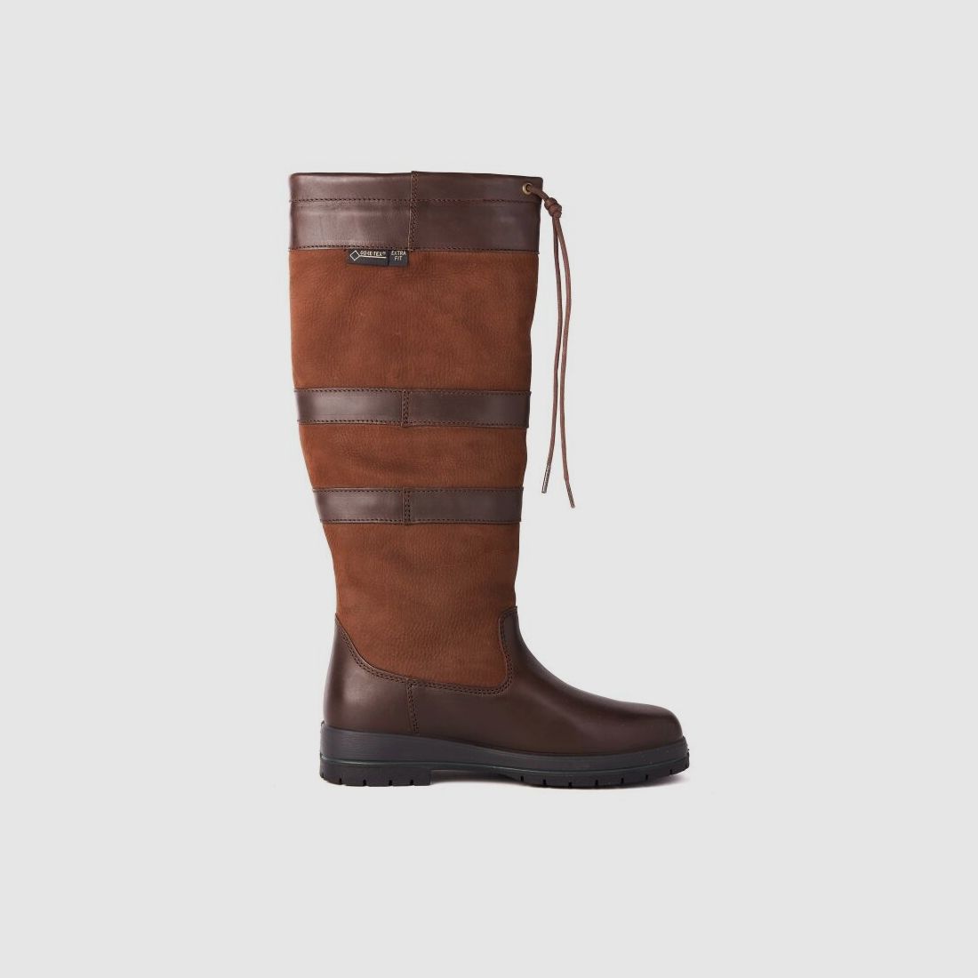 Dubarry Damen Lederstiefel Weit Galway ExtraFit  FB. Walnut