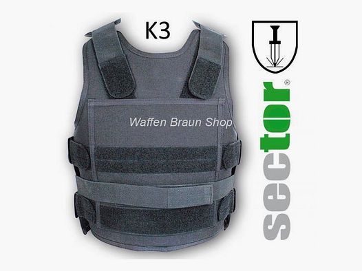 K3 zertifizierte Stiichschutzweste sector TW19 Größe 4xl