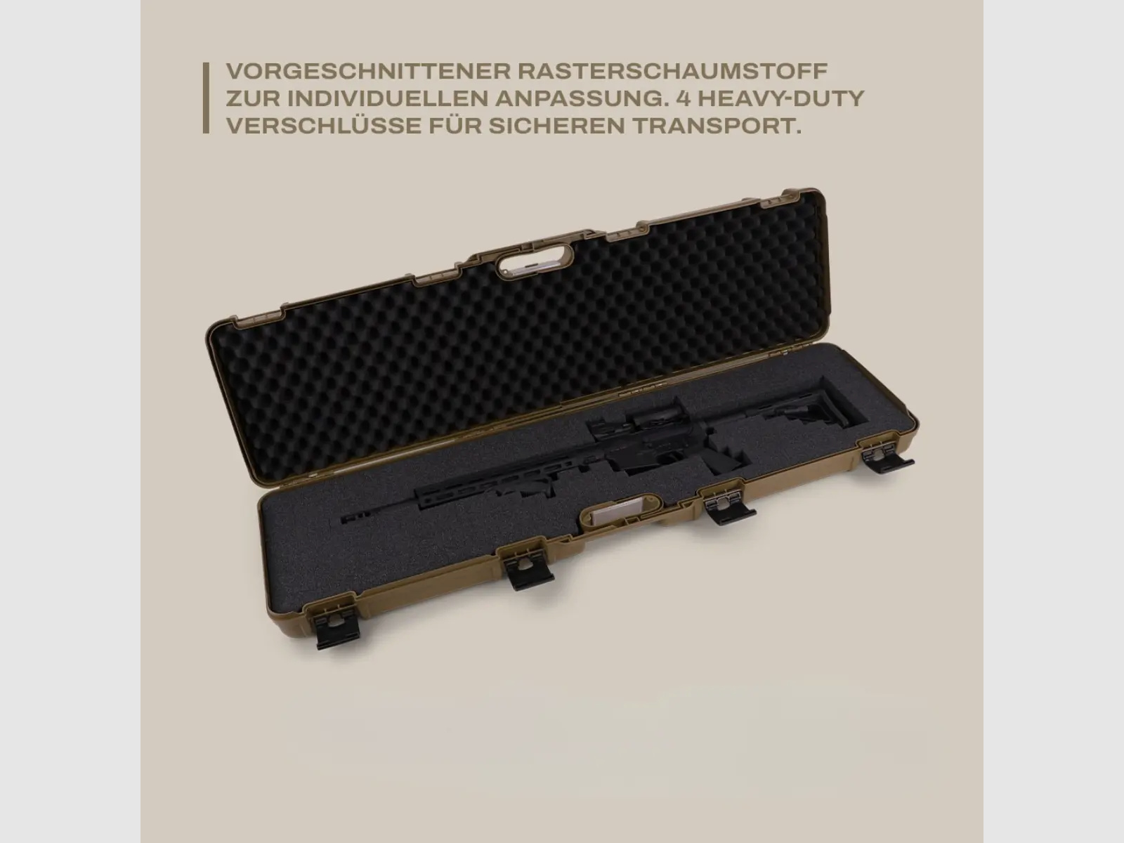 Winter Gewehrkoffer Coyote 107 cm
