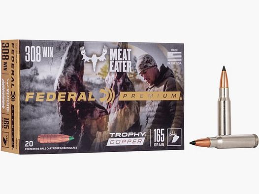 Federal Premium Trophy Copper .308 Win. 165GR 20 cartridges
