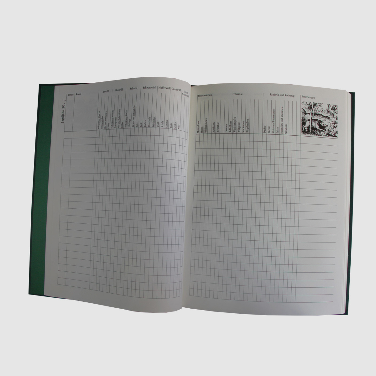 Schuss- und Jagdtagebuch