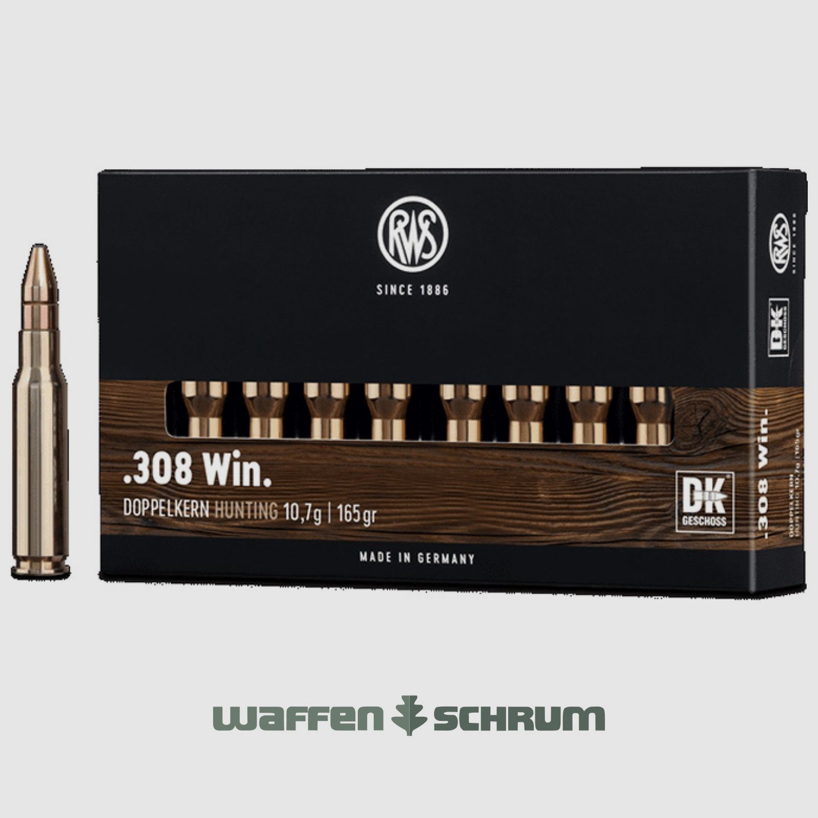 RWS Doppelkern 10,7g - 165gr .308Win