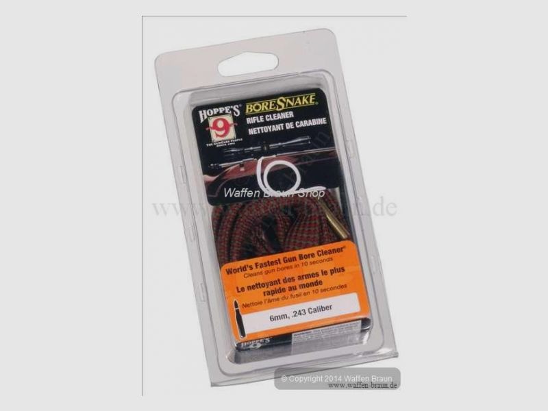 Hoppe s Bore Snake/ Qucik Clean 6mm / .243 für Langwaffen