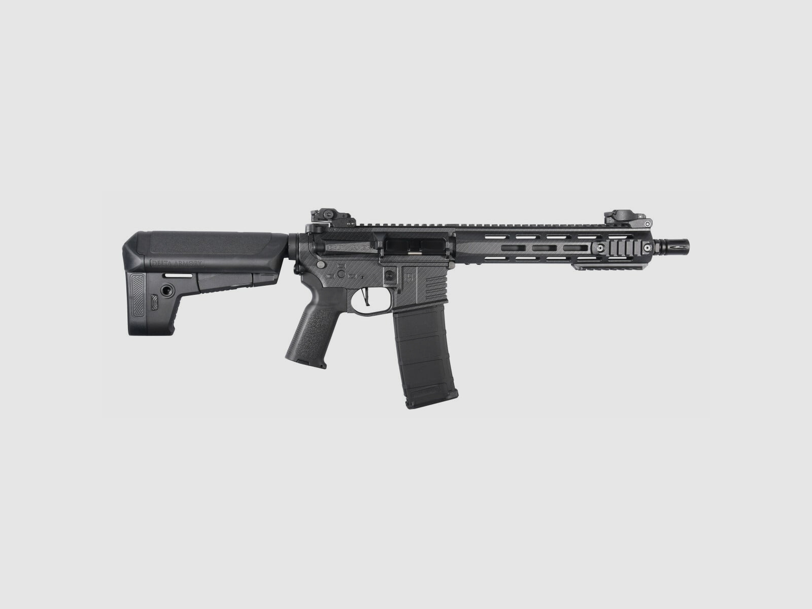 M4 AR15 M-LOK 10 Zoll CHARLIE Carbon S-AEG Airsoft Gewehr Frei ab 18 Jahren | Delta Armory