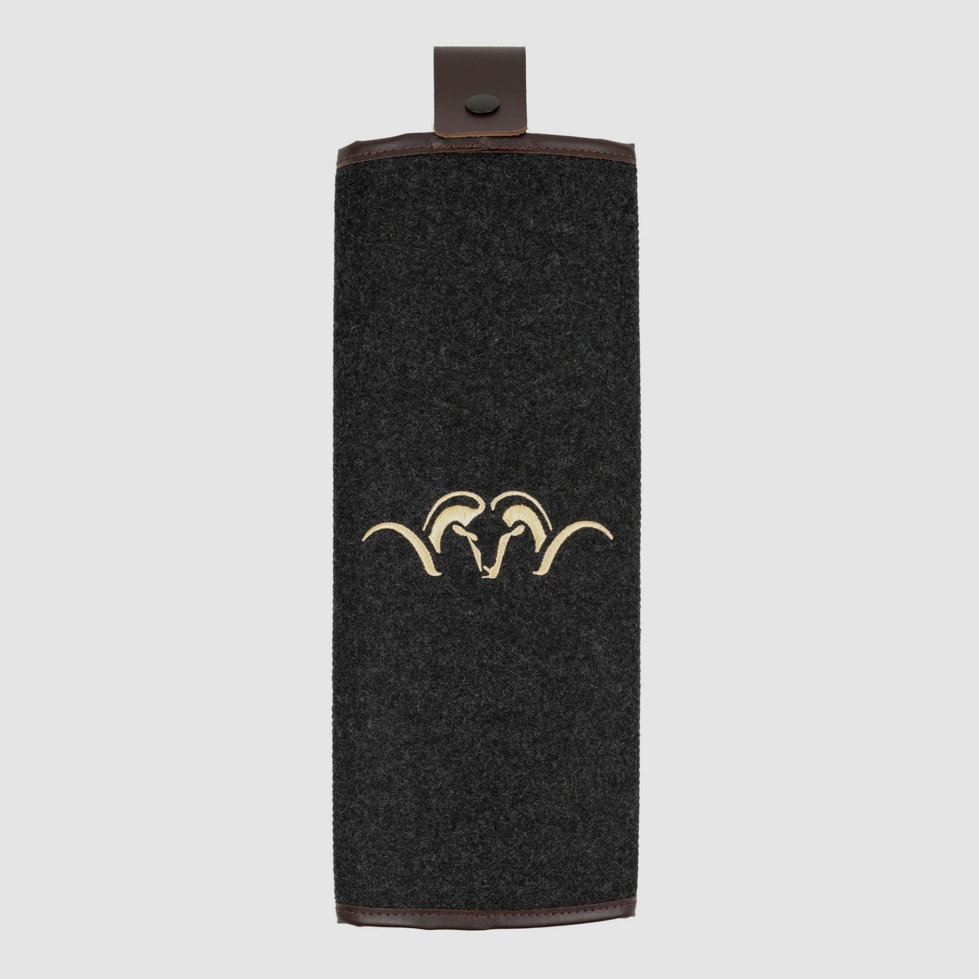 Blaser seat cushion loden/leather 40x35cm