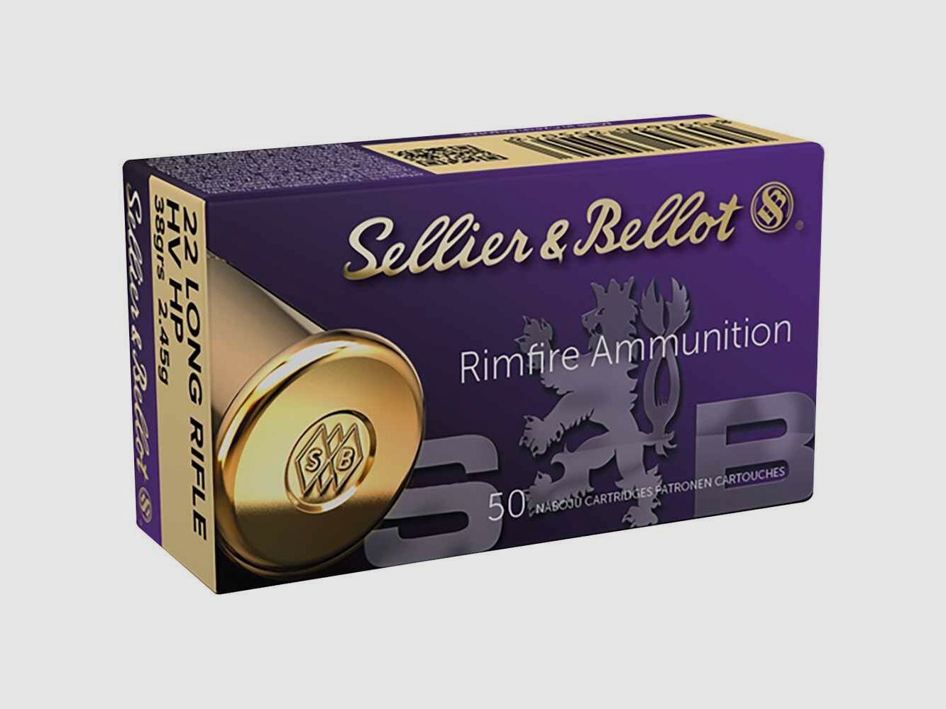 .22 lr High Velocitiy HP 2,45g/38grs. Sellier & Bellot