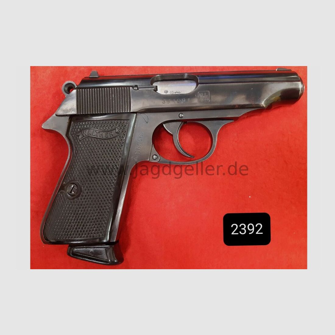 Walther PP pistol Nds (Lower Saxony) + Holster Border Police 7.65mm Browning