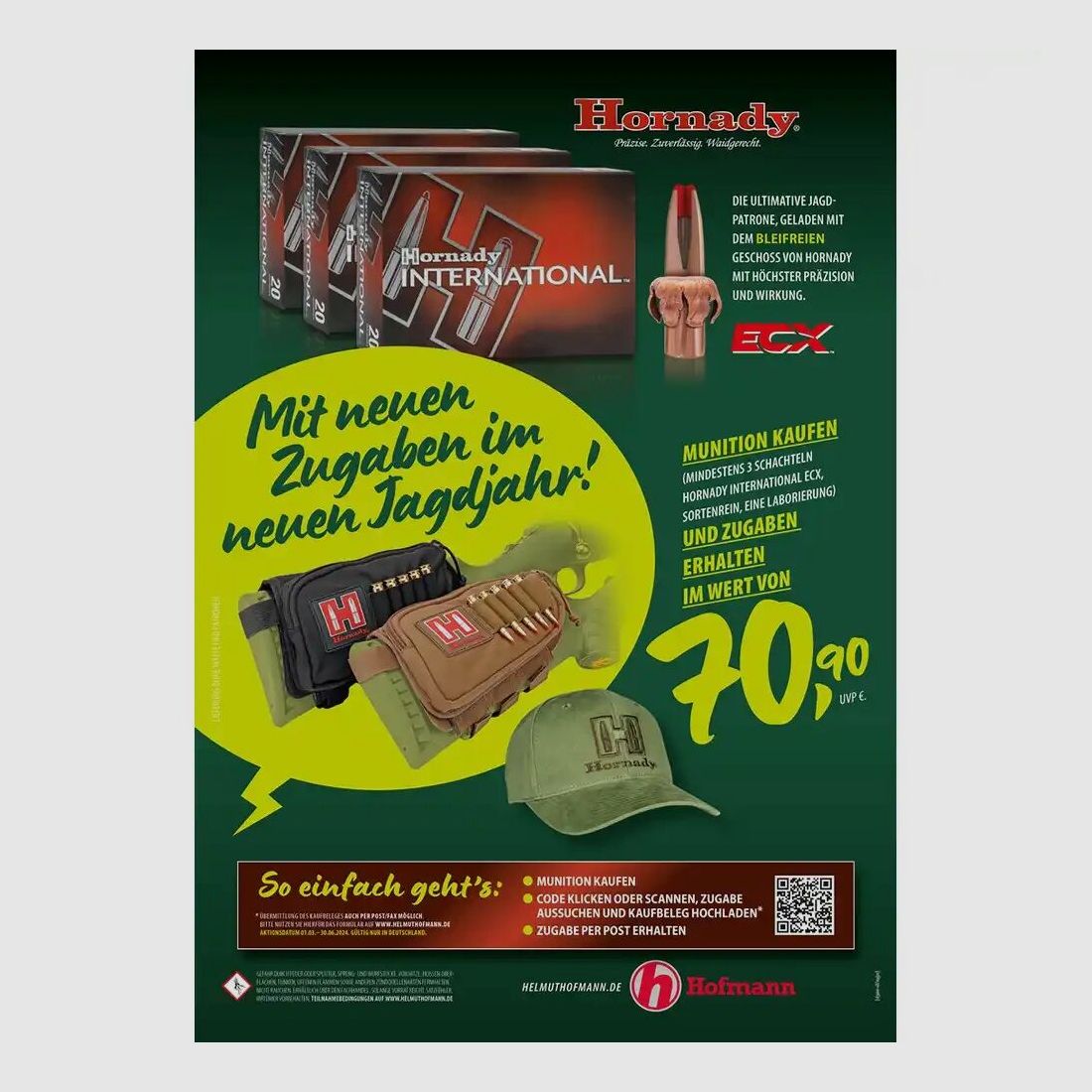 Hornady International ECX senza piombo 180 gr - 20 pz