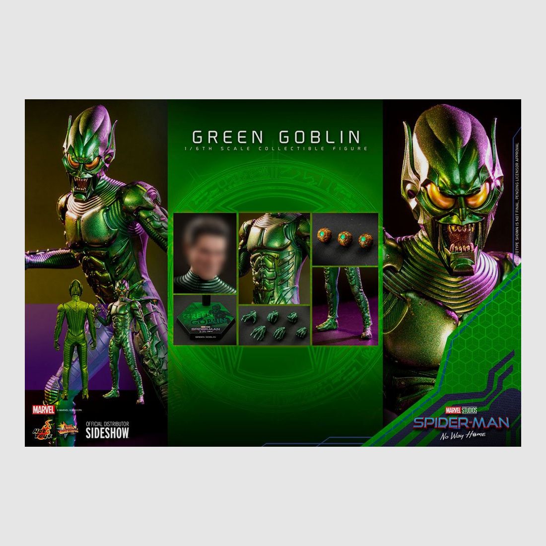 Spider-Man: No Way Home Movie Masterpiece Actionfigur 1/6 Green Goblin 30 cm | 43206