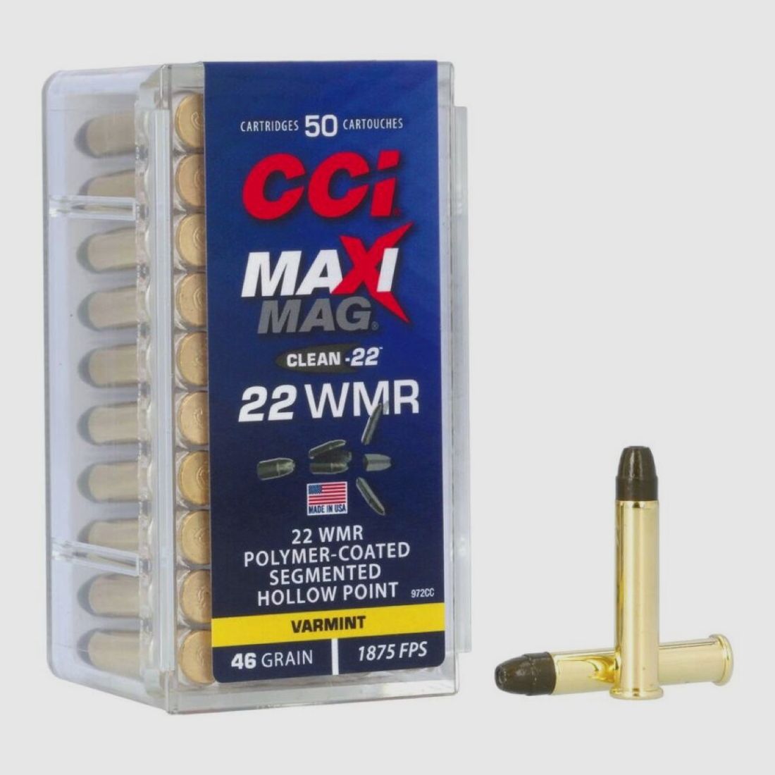 CCI Maxi-Mag SHP 46grs 50St .22wmr