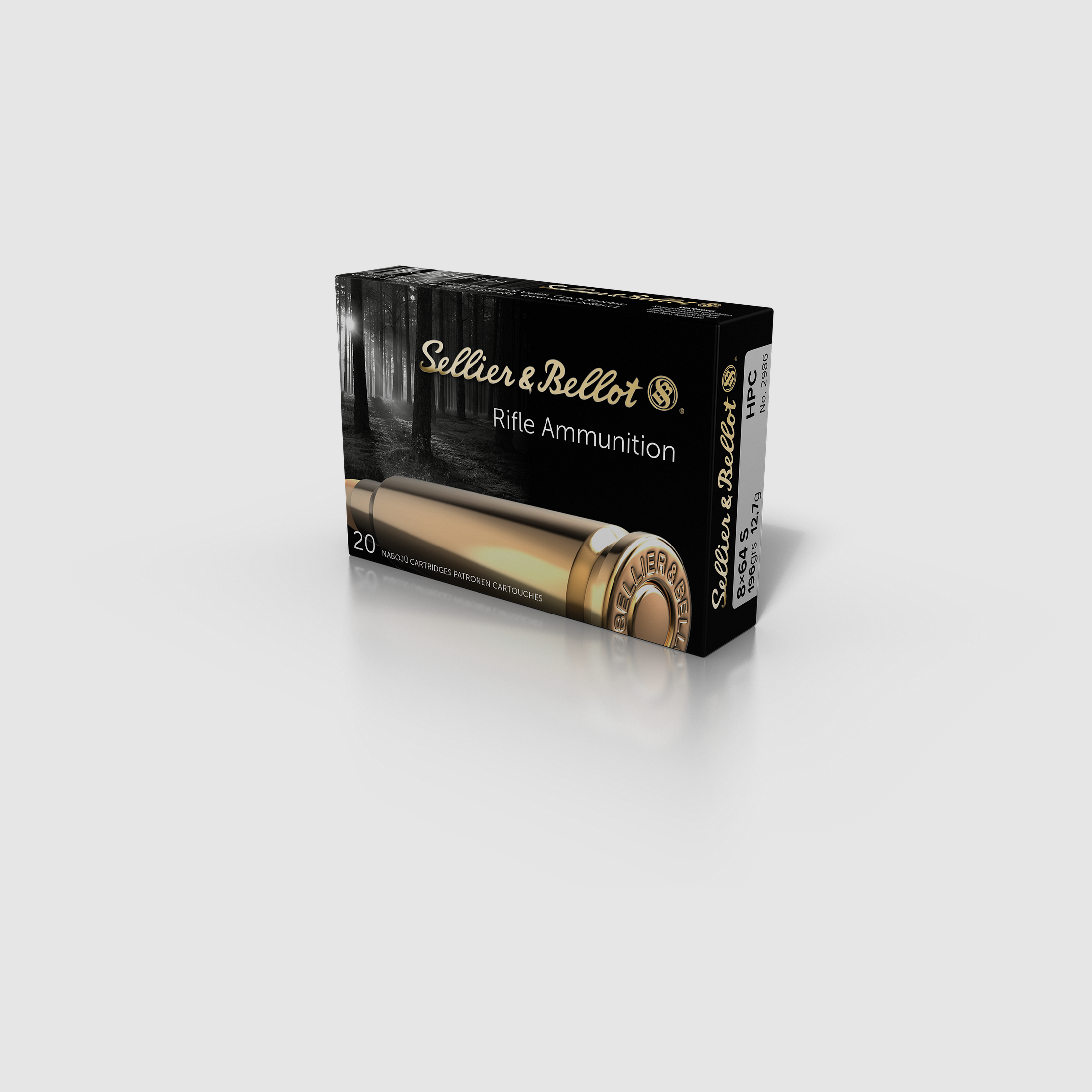 Sellier & Bellot Munición de rifle 8 x 64 S 12,7g Hollow Point Capped, imagen 1 de 2