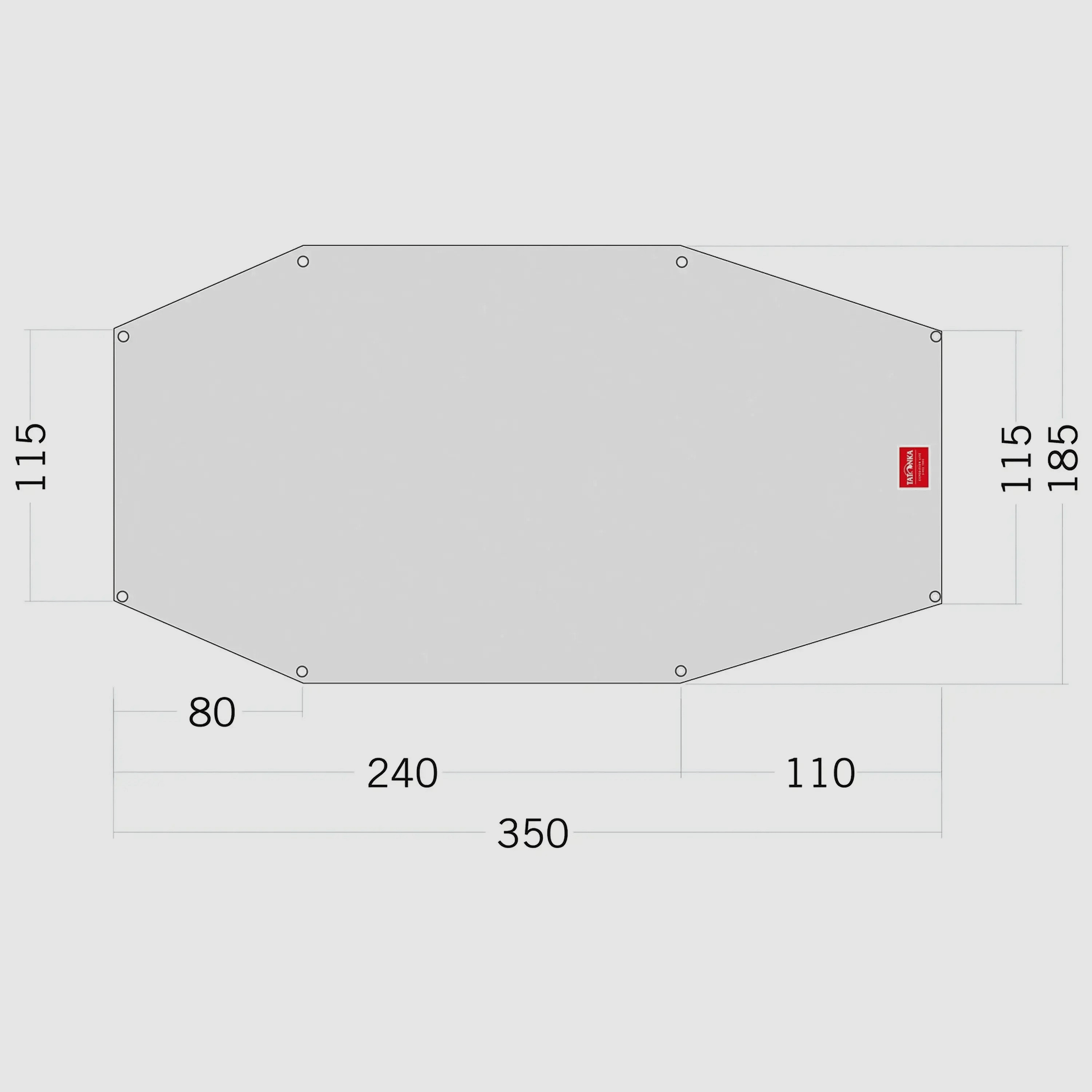 Tatonka Sábana de suelo Floor Sheet PE Arctis 3 blanca