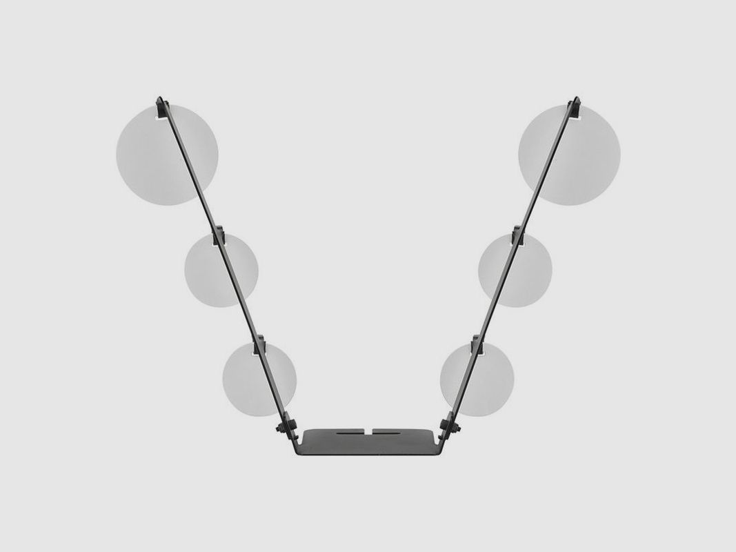 V-vormig Multi-Gong Metaaldoel Wosport, afbeelding 2 van 4