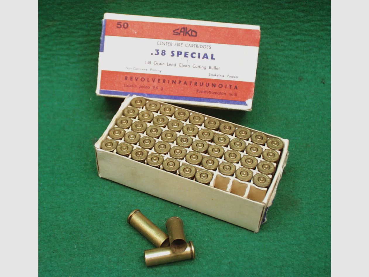 SAKO Hülsen Kal.38Special, gebraucht