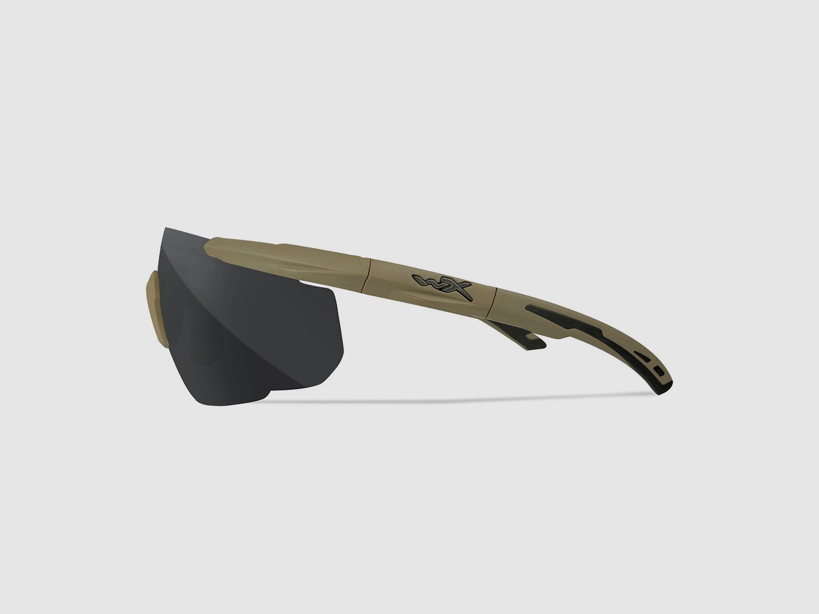 OCCHIALI – WILEY X – SABER ADVANCED 3 LENSES TAN FRAME (SMOKE GREY + CLEAR + LIGHT RUST), immagine 3 di 5