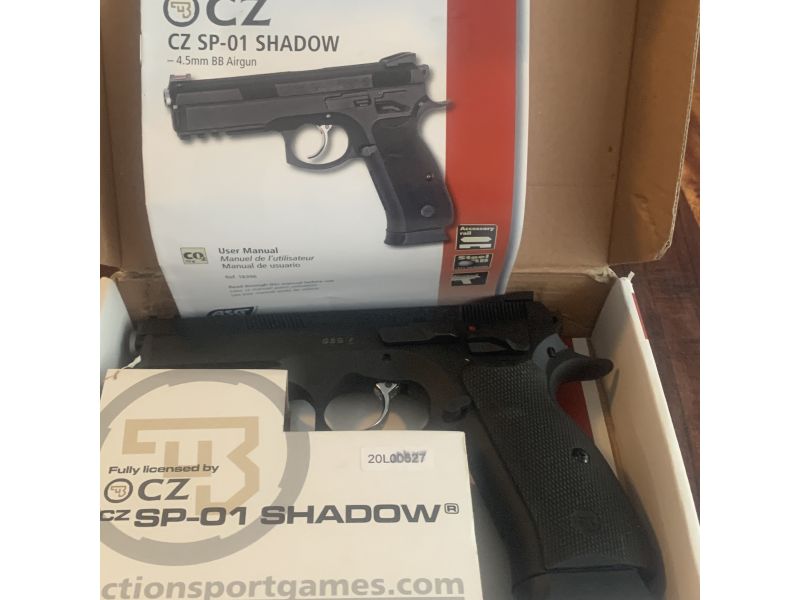 CZ SP-01 Shadow Schwarz 4,5mm BB - Druckluft Co2 BlowBack