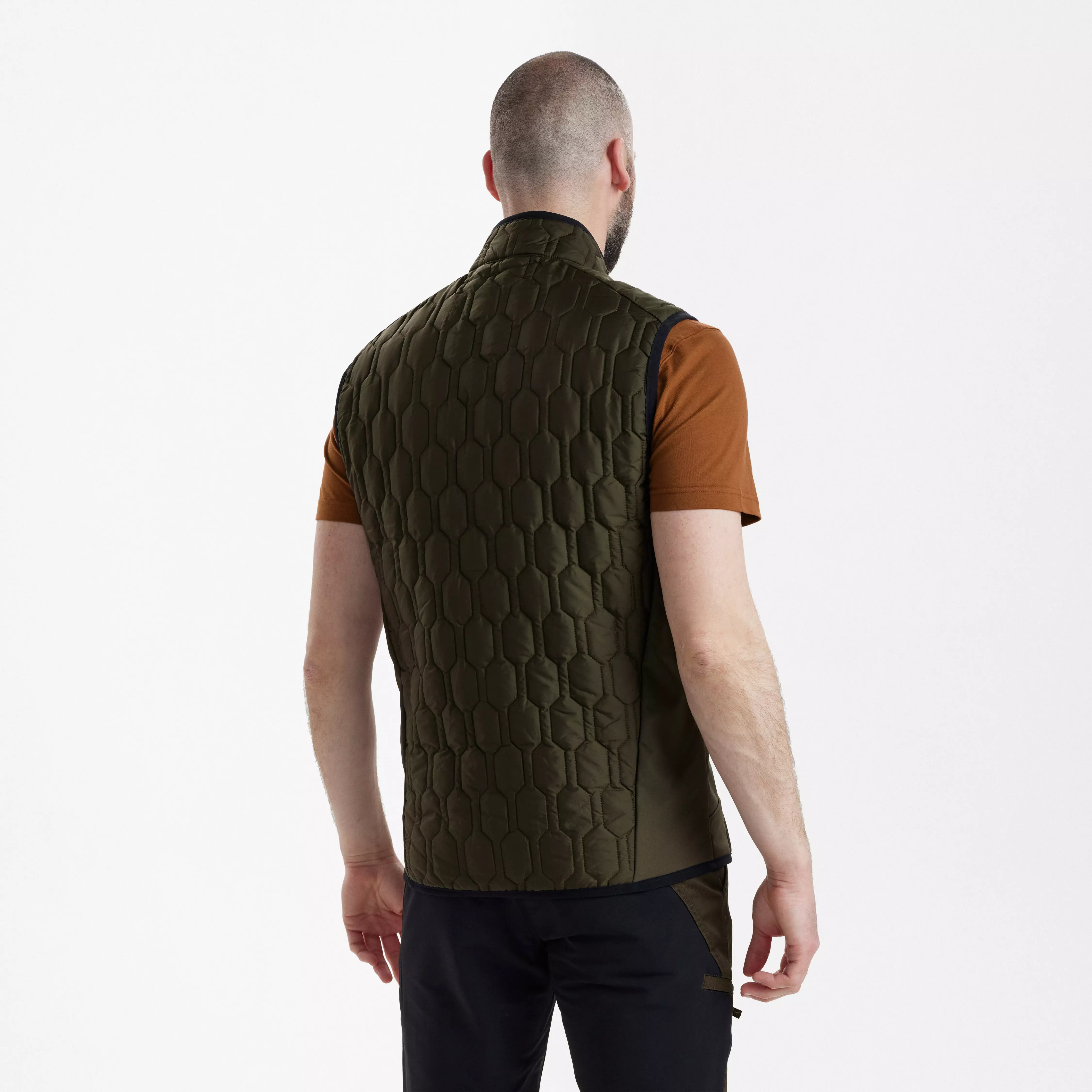 Mossdale gilet trapuntato - Forest Green, immagine 2 di 5