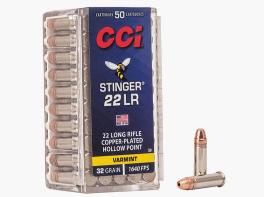 .22lr. CCI Stinger CP-HP 32grs.