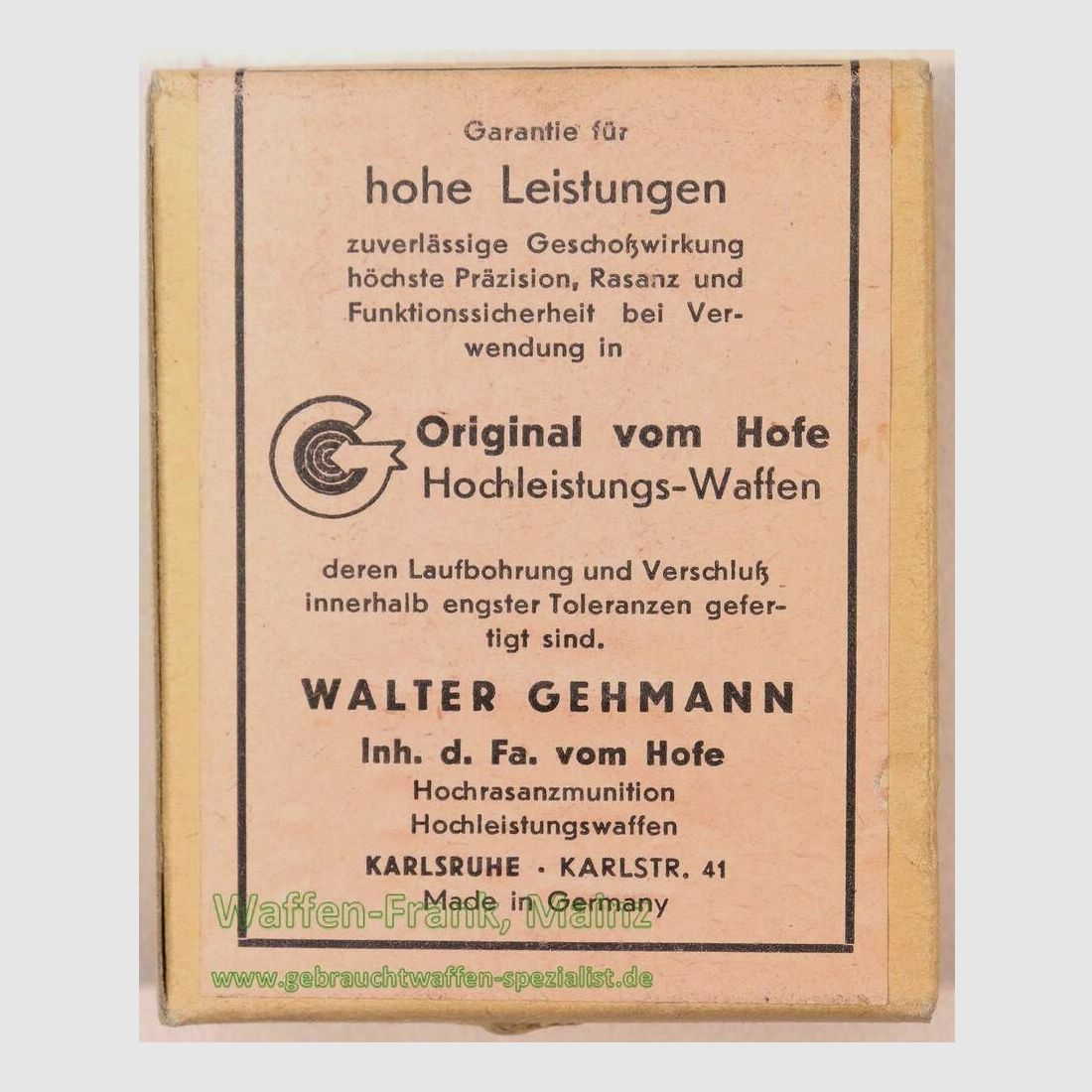 DWM, Karlsruhe Büchsenpatronen