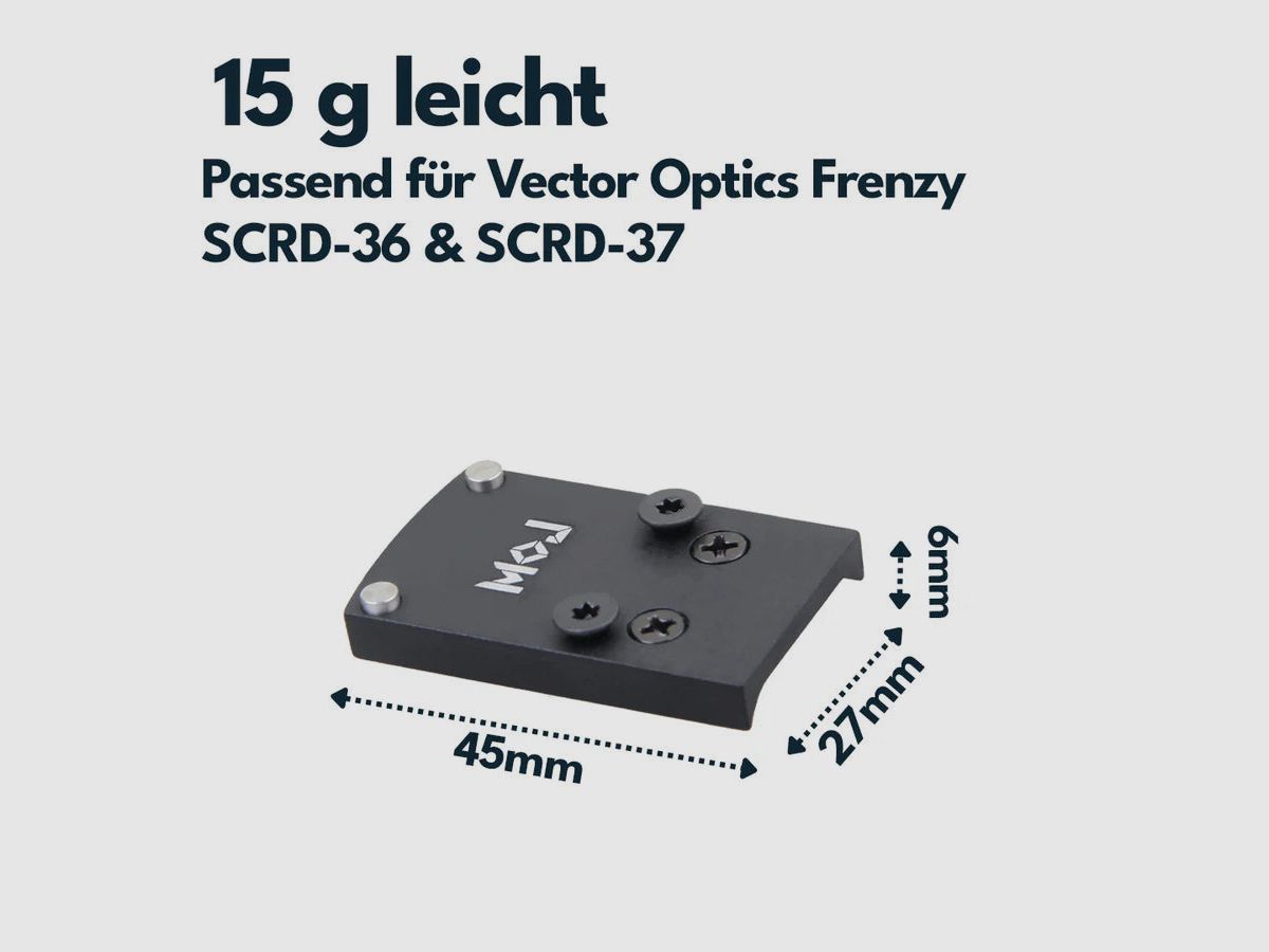 Vector Optics SCRDM-08 Glock Montage für Reflexvisiere mit MOJ (RMR) Footprint